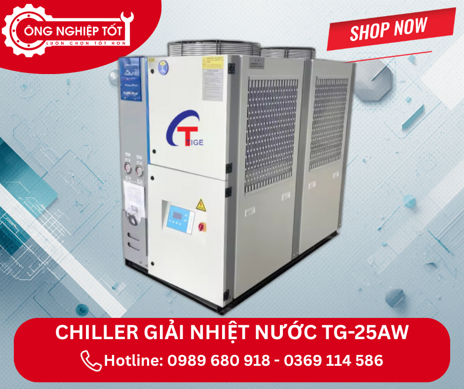 Địa chỉ mua Chiller làm lạnh nước TG-25AW giải nhiệt bằng gió chính hãng, giá tốt